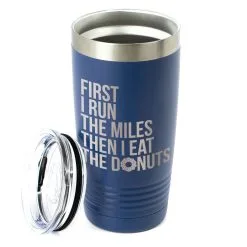 Running 20oz. Double Insulated Tumbler - Then I Eat The Donuts -goneforarun Sales 2023 tr 37658 ROYAL ALTMAIN
