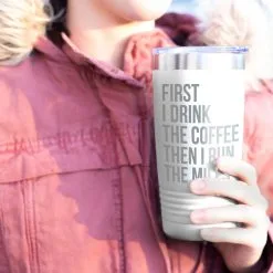 Running 20oz. Double Insulated Tumbler - Then I Run The Miles -goneforarun Sales 2023 tr 37659 WHITE MODEL