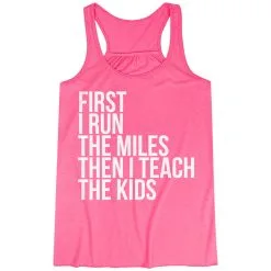 Flowy Racerback Tank Top - Then I Teach The Kids -goneforarun Sales 2023 tr 37710 PINK MAIN