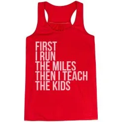Flowy Racerback Tank Top - Then I Teach The Kids -goneforarun Sales 2023 tr 37710 RED MAIN