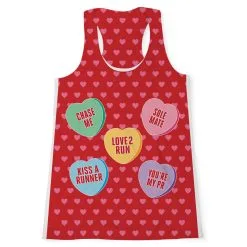 Women's Performance Tank Top - Candy Hearts