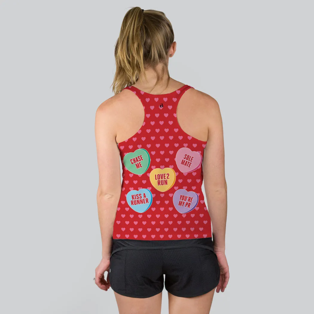 Women's Performance Tank Top - Candy Hearts 6 Women's Performance Tank Top - Candy Hearts - Image 4