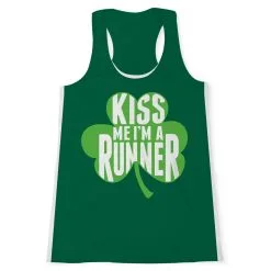 Women's Performance Tank Top - Kiss Me I'm A Runner