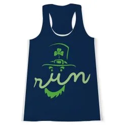 Women's Performance Tank Top - Leprechaun Run Face