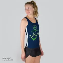 Women's Performance Tank Top - Leprechaun Run Face -goneforarun Sales 2023 tr 37771 MODELFRONT