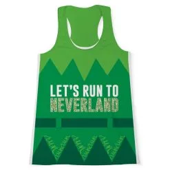Women's Performance Tank Top - Let's Run To Neverland