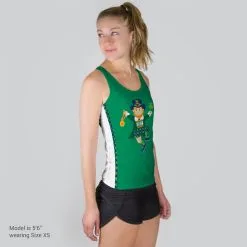 Women's Performance Tank Top - Lucky Leprechaun Runner -goneforarun Sales 2023 tr 37773 MODELFRONT