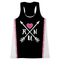 Women's Performance Tank Top - Run Arrows Heart