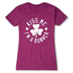 Running Women's Everyday Tee - Kiss Me I Am A Runner Shamrock 19 Running Women's Everyday Tee - Kiss Me I Am A Runner Shamrock -goneforarun Sales 2023 tr 38132 LUSHBERRY