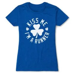 Running Women's Everyday Tee - Kiss Me I Am A Runner Shamrock 21 Running Women's Everyday Tee - Kiss Me I Am A Runner Shamrock -goneforarun Sales 2023 tr 38132 ROYAL