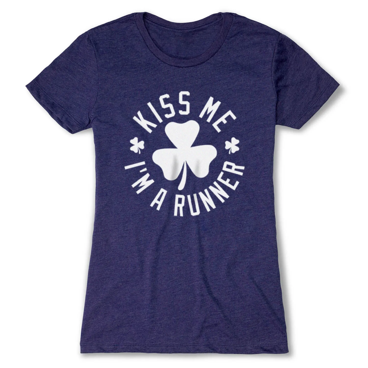 Running Women's Everyday Tee - Kiss Me I Am A Runner Shamrock 12 Running Women's Everyday Tee - Kiss Me I Am A Runner Shamrock - Image 10