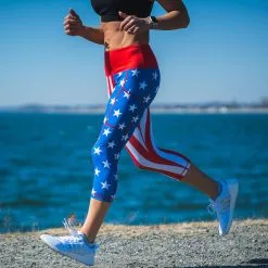 Running Performance Capris - USA -goneforarun Sales 2023 tr 38743 LIFESTYLE 4