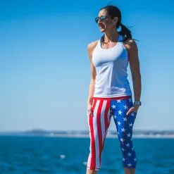 Running Performance Capris - USA -goneforarun Sales 2023 tr 38743 LIFESTYLE 5