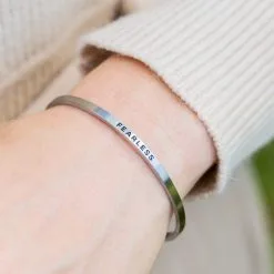 InspireME Cuff Bracelet - Fearless -goneforarun Sales 2023 tr 38805 MODEL