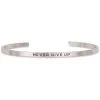 InspireME Cuff Bracelet - Never Give Up 1 InspireME Cuff Bracelet - Never Give Up -goneforarun Sales 2023 tr 38806