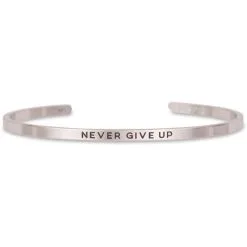 InspireME Cuff Bracelet - Never Give Up
