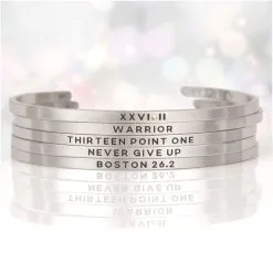 InspireME Cuff Bracelet - Never Give Up -goneforarun Sales 2023 tr 38806 9