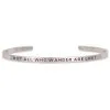 InspireME Cuff Bracelet - Not All Who Wander Are Lost -goneforarun Sales 2023 tr 38807