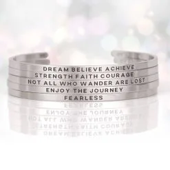 InspireME Cuff Bracelet - Not All Who Wander Are Lost -goneforarun Sales 2023 tr 38807 9