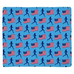 Running Multifunctional Headwear - Female Runner And USA Flag Pattern RokBAND -goneforarun Sales 2023 tr 38843 BLUE FLAT