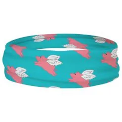 Running Multifunctional Headwear - Flying Pigs Pattern RokBAND -goneforarun Sales 2023 tr 38844 BLUE RING