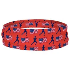 Running Multifunctional Headwear - Male Runner And USA Flag Pattern RokBAND -goneforarun Sales 2023 tr 38846 RED RING