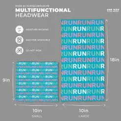 Running Multifunctional Headwear - Run Pattern RokBAND -goneforarun Sales 2023 tr 38851 TEAL DETAILS