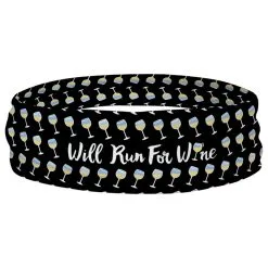 Running Multifunctional Headwear - Will Run For Wine RokBAND -goneforarun Sales 2023 tr 38857 CHARDONNAY RING