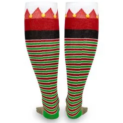 Woven Knee High Socks - Santa's Elf -goneforarun Sales 2023 tr 38917 3