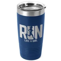 Running 20 Oz Double Insluated Tumbler - Let's Run Like A Girl -goneforarun Sales 2023 tr 39136 ROYAL MAIN