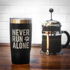 Running 20oz. Double Insulated Tumbler - Never Run Alone (Bold) 18 Running 20oz. Double Insulated Tumbler - Never Run Alone (Bold) -goneforarun Sales 2023 tr 39332 BLACK COFFEE