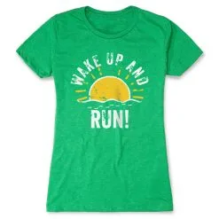 Women's Everyday Runners Tee - Wake Up And Run 17 Women's Everyday Runners Tee - Wake Up And Run -goneforarun Sales 2023 tr 39376 GREEN