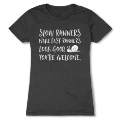 Women's Everyday Runners Tee - Slow Runners 17 Women's Everyday Runners Tee - Slow Runners -goneforarun Sales 2023 tr 39378 CHARCOAL