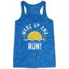 Flowy Racerback Tank Top - Wake Up And Run -goneforarun Sales 2023 tr 39382 BLUE MAIN