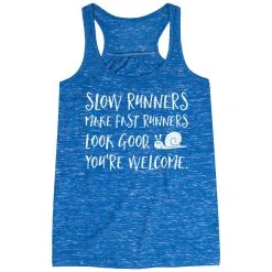 Flowy Racerback Tank Top - Slow Runners -goneforarun Sales 2023 tr 39384 BLUE MAIN