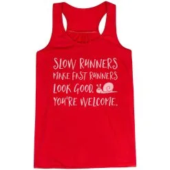 Flowy Racerback Tank Top - Slow Runners -goneforarun Sales 2023 tr 39384 RED MAIN