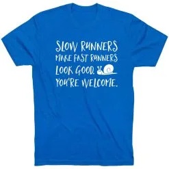 Running Short Sleeve T-Shirt - Slow Runners -goneforarun Sales 2023 tr 39390 ROYAL FLAT