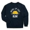 Running Raglan Crew Neck Pullover - Wake Up And Run -goneforarun Sales 2023 tr 39416 NAVY MAIN