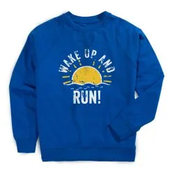 Running Raglan Crew Neck Pullover - Wake Up And Run -goneforarun Sales 2023 tr 39416 ROYAL MAIN