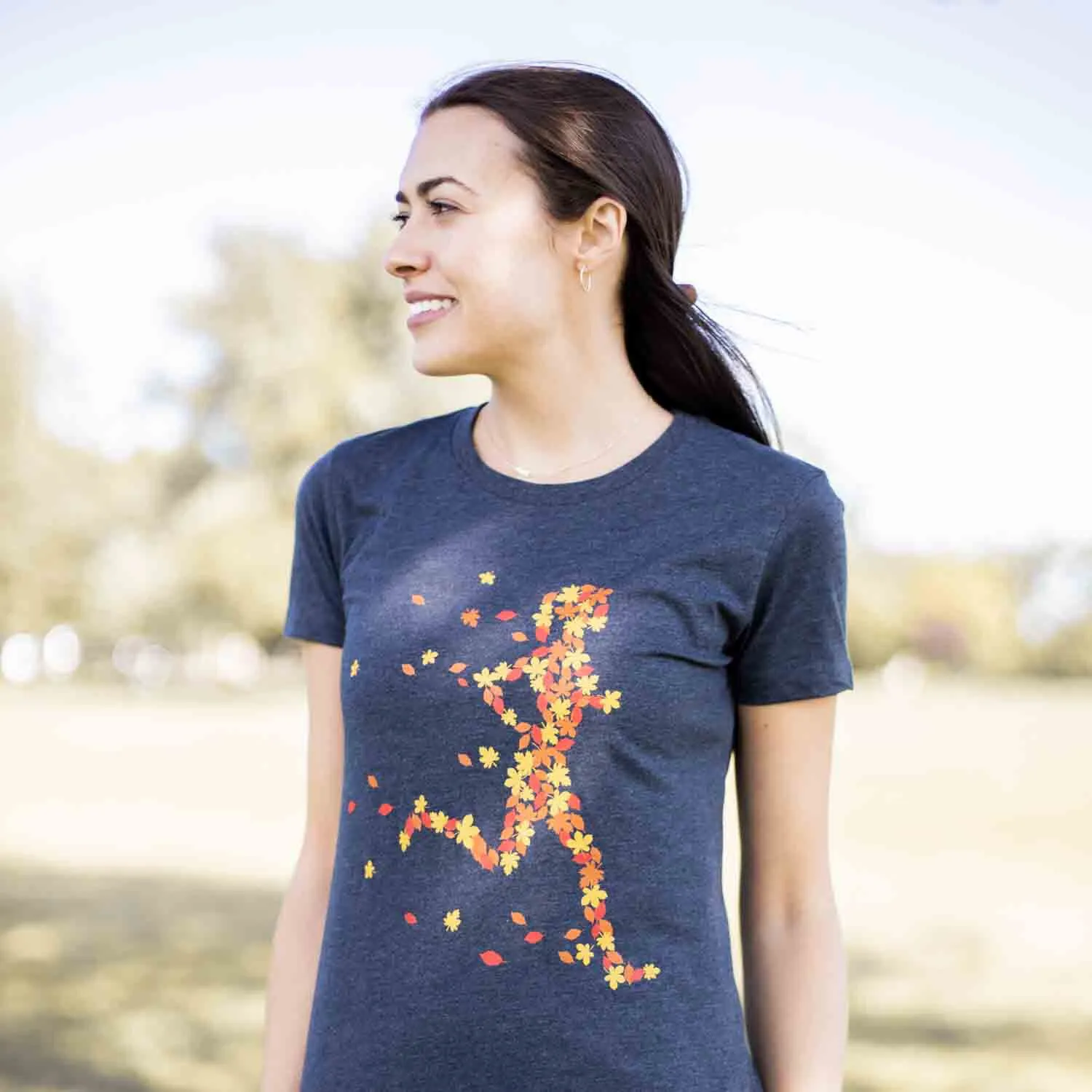 Women's Everyday Runners Tee - Autumn Runner Girl 7 Women's Everyday Runners Tee - Autumn Runner Girl - Image 5