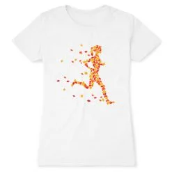 Women's Everyday Runners Tee - Autumn Runner Girl 27 Women's Everyday Runners Tee - Autumn Runner Girl -goneforarun Sales 2023 tr 39591 WHITE