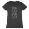 Women's Everyday Runners Tee - Sunday Runday (Stacked) -goneforarun Sales 2023 tr 39602 CHARCOAL
