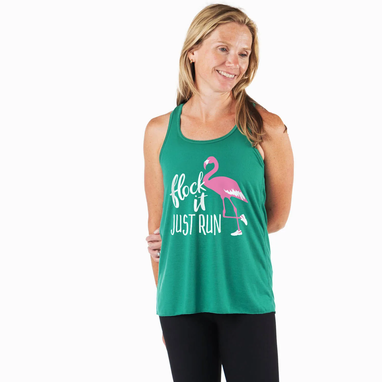 Flowy Racerback Tank Top - Flock It Just Run 4 Flowy Racerback Tank Top - Flock It Just Run - Image 2