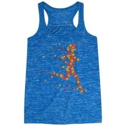 Flowy Racerback Tank Top - Autumn Runner Girl -goneforarun Sales 2023 tr 39609 BLUE MAIN