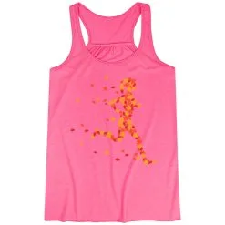 Flowy Racerback Tank Top - Autumn Runner Girl -goneforarun Sales 2023 tr 39609 PINK MAIN