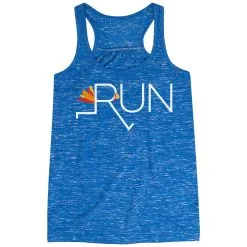 Flowy Racerback Tank Top - Let's Run For Turkey -goneforarun Sales 2023 tr 39613 BLUE MAIN