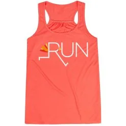 Flowy Racerback Tank Top - Let's Run For Turkey -goneforarun Sales 2023 tr 39613 CORAL MAIN