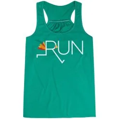 Flowy Racerback Tank Top - Let's Run For Turkey -goneforarun Sales 2023 tr 39613 GREEN MAIN