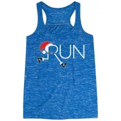 Flowy Racerback Tank Top - Let's Run For Christmas -goneforarun Sales 2023 tr 39616 BLUE MAIN