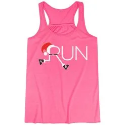 Flowy Racerback Tank Top - Let's Run For Christmas -goneforarun Sales 2023 tr 39616 PINK MAIN